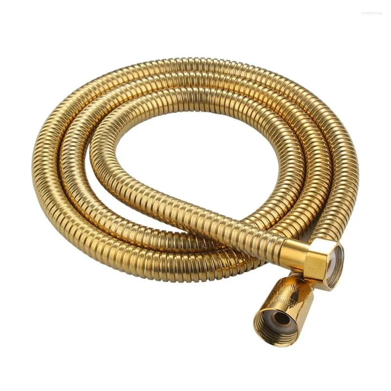 Flüssigseifenspender Gold Flexibler 150 cm G1/2 Duschschlauch für Handkopf-Ersatz Edelstahl Anti-Twist