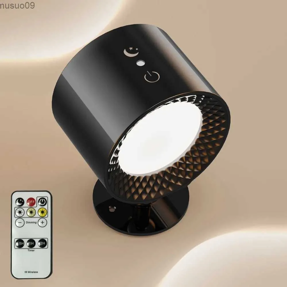ウォールランプタッチリモートコントロール屋内ワイヤレス充電式ウォールランプバッテリー駆動LEDコードレスウォールリストライトUSB充電付きライト