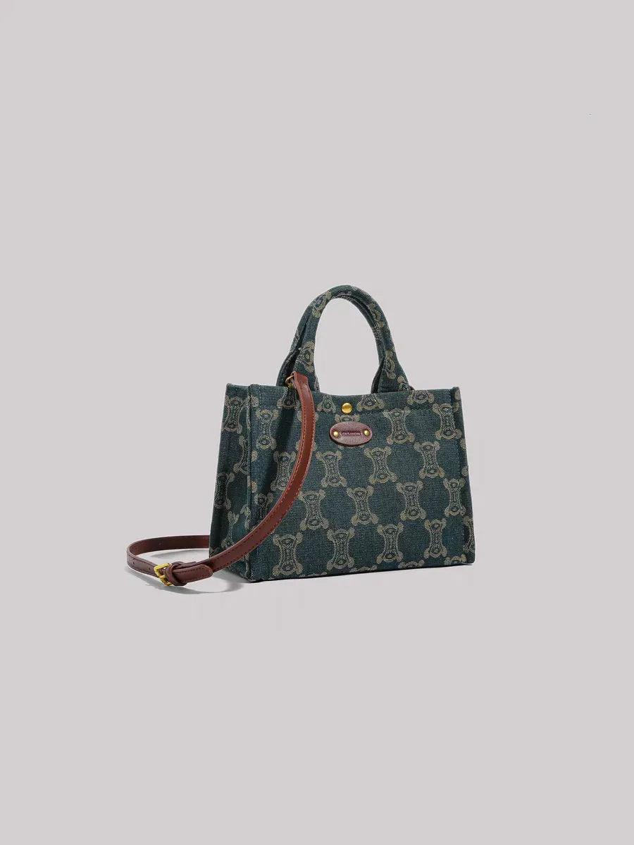 Modieuze Triomfboog Tas Dames Nieuwe Herfst/Winter Oude Bloem Handtas Retro Veelzijdige Trendy Eén Schouder Crossbody Tas