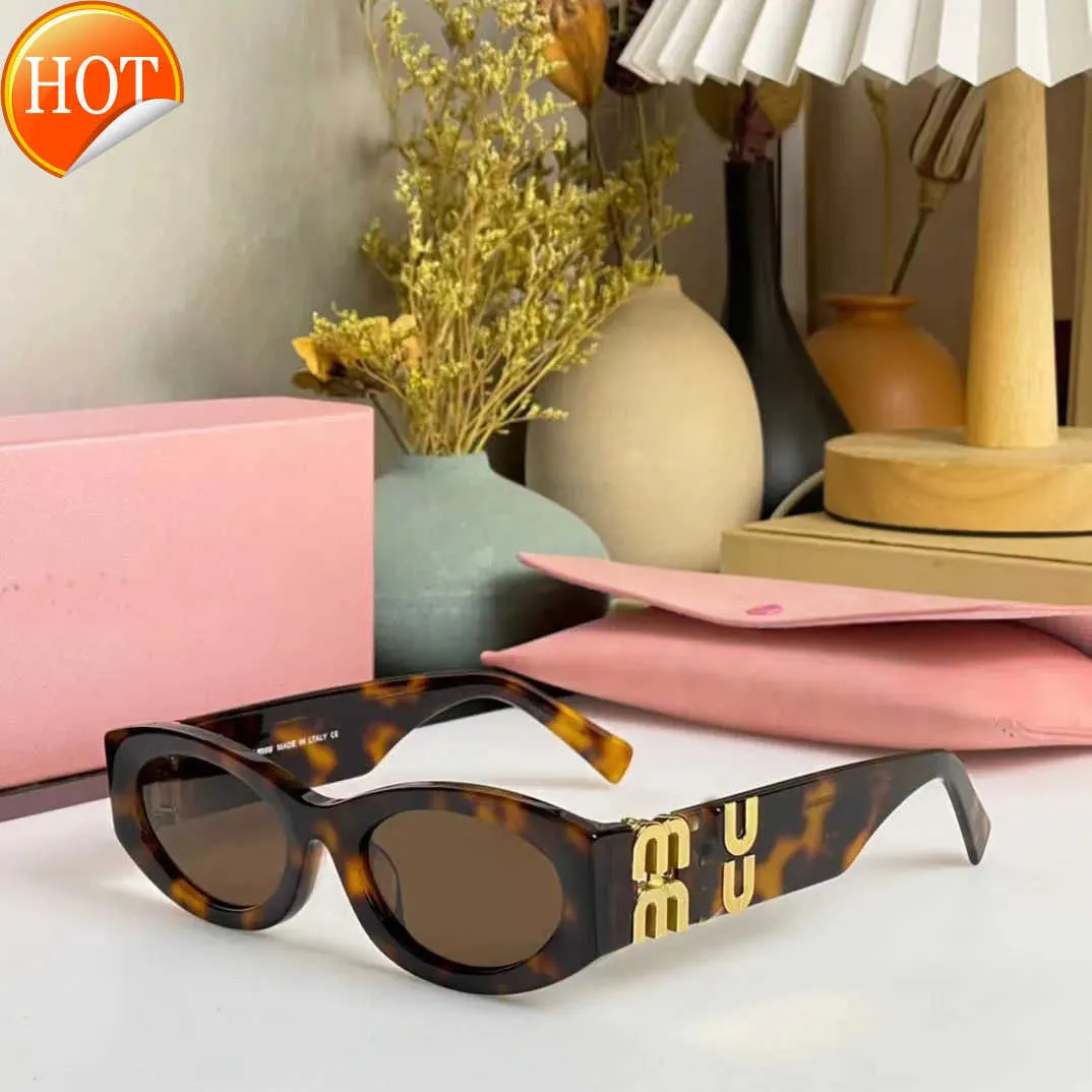 Солнцезащитные очки, модная дизайнерская эллиптическая оправа Miu, женские антирадиационные мужские винтажные очки с панелью высокого класса и эстетическая ценность