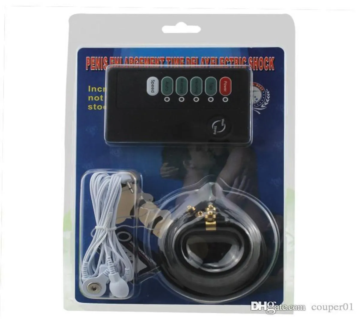 Electric shock penis ring cock ring electro shock therapy penis extender sex toys for men medical themed toys5848376