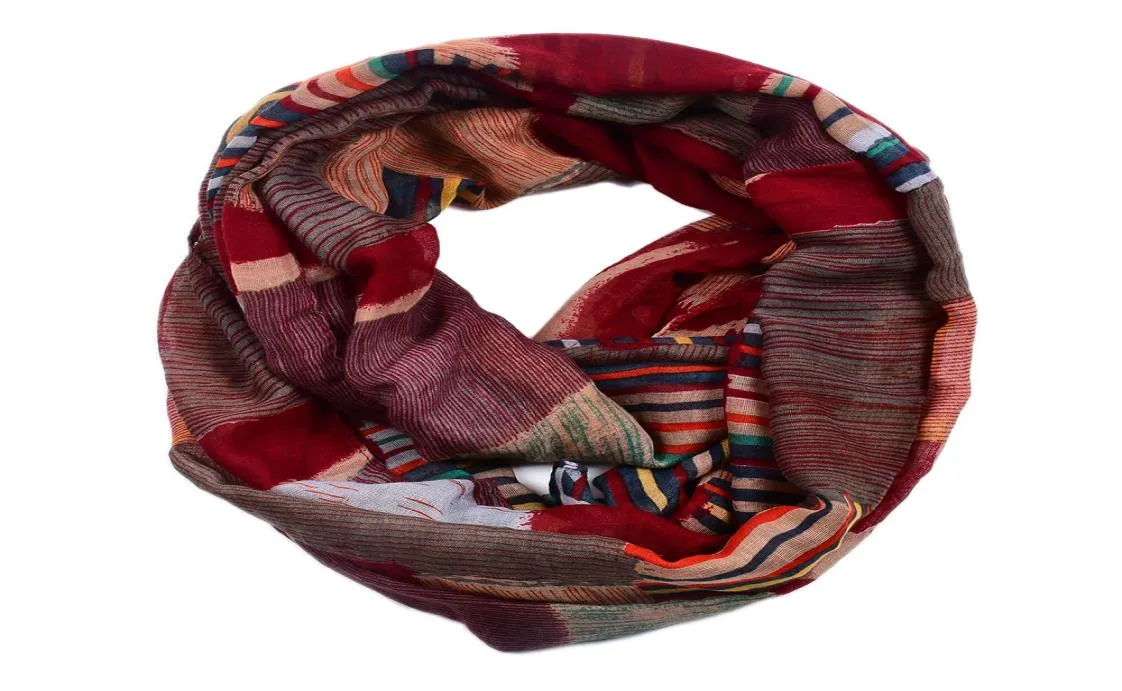 Oändliga halsdukar 2019 mode loop sjal bläck tryck ring halsduk kvinnor lätta gåvor echarpe foulard femme 18090 cm9792374