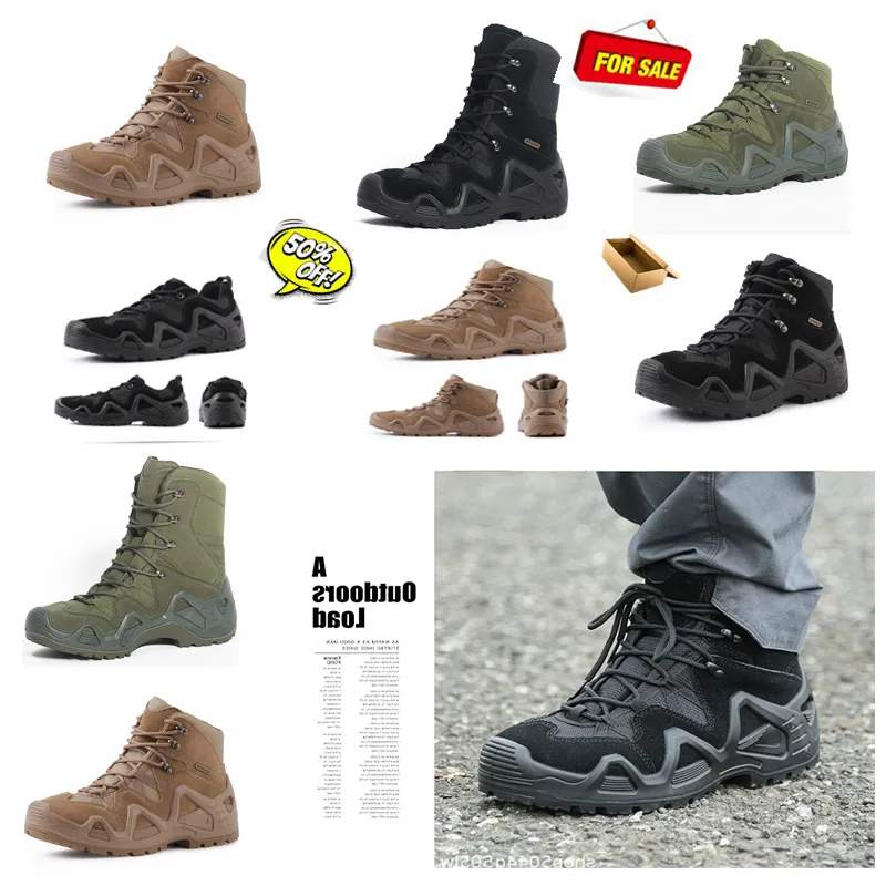 Bocots Nuevas botas mden Botas de combate militares tácticas del ejército Botas de senderismo al aire libre Botas de invierno para el desierto Botas de moto Zapatwos Hombre GAI