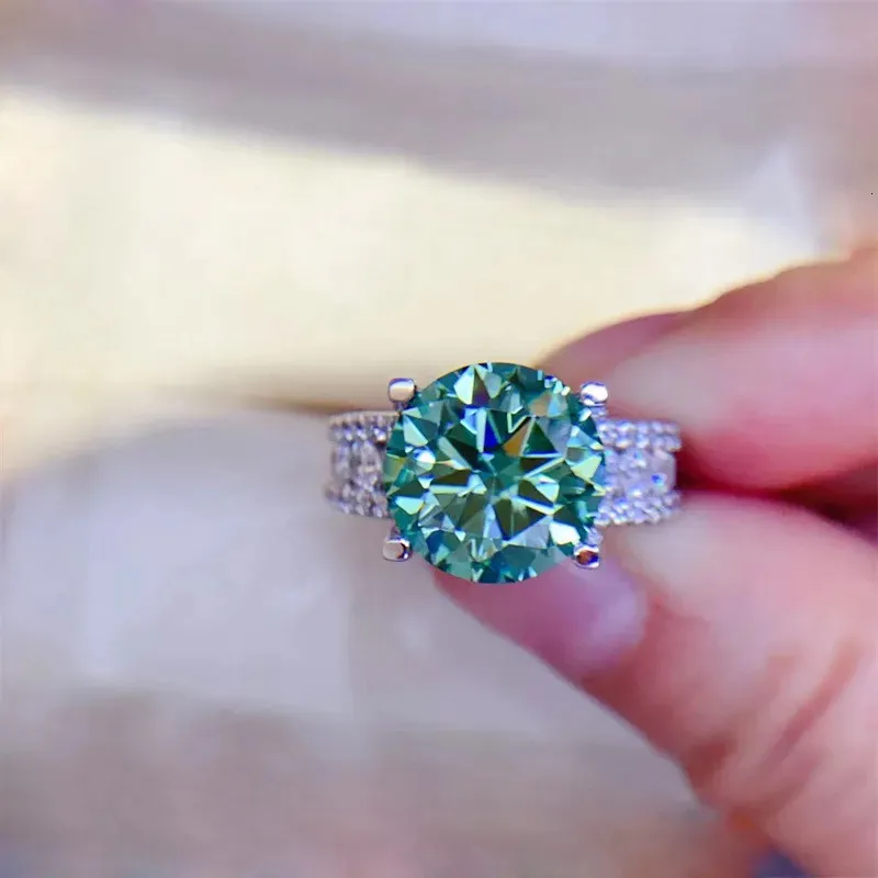 Echter 2-Karat-8-mm-Ehering für Damen, 925er Sterlingsilber, Farbe D, VVS-Diamant, Verlobungsring, feiner Schmuck mit Gra_voghion.com