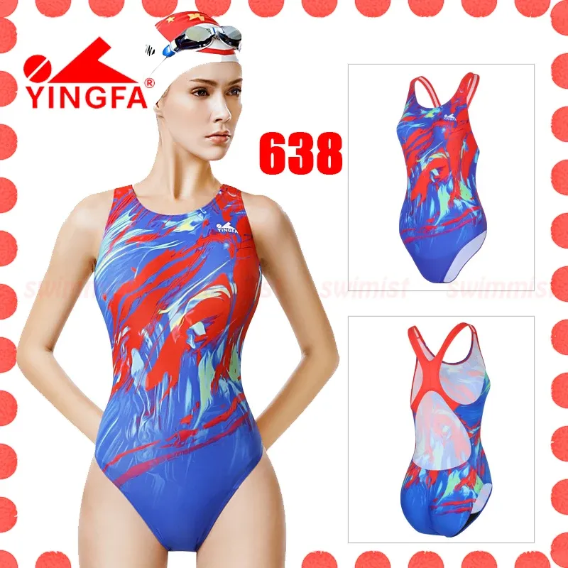 Swimwear 20202021 Nieuwe aankomst Yingfa 638 Women's Girls Competition Training Racing Professional Swimwears zwempakken Allemaal nieuw