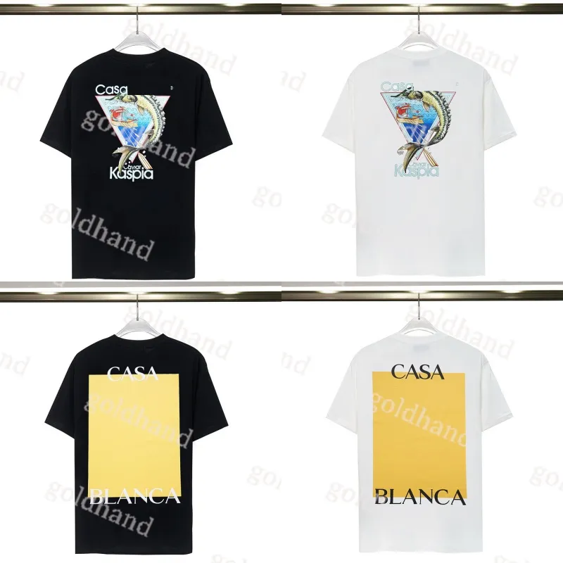 Casa Designer Mens T Shirt العلامة التجارية الصيف القمصان فضفاضة الموضة في الهواء الطلق الشارع المحملات غير الرسمية