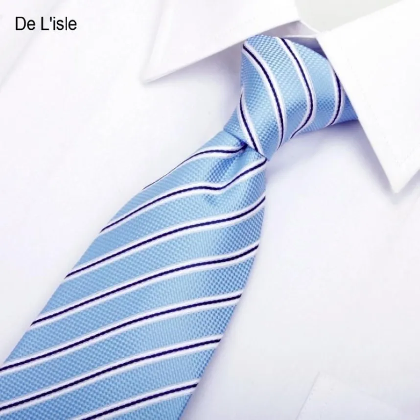 Klasyczne krawaty Classic 8 5cm ręcznie robione żakardowe pasiaste krawat nano wodoodporny prezent na imprezę biznesową Pakowanie YJ471280H