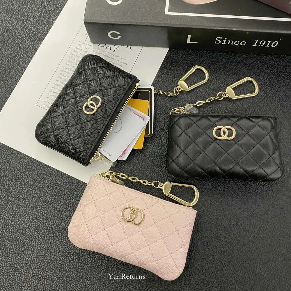 Designer Key Pouch Zipper Purses Money Mini Womens Mens Key Chain Ring Credit Card Holder Vintage Small Coin Purse Wallet Wallet Bags Pendant Accessories