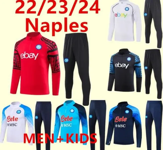 23 23 Napoli Terzyolu Futbol Forması Futbol Kiti 2023 SSC Naples AE7 D10S Hommes Eğitim Takım Takım Formasyonu Tuta Chandal Squithing Jogging