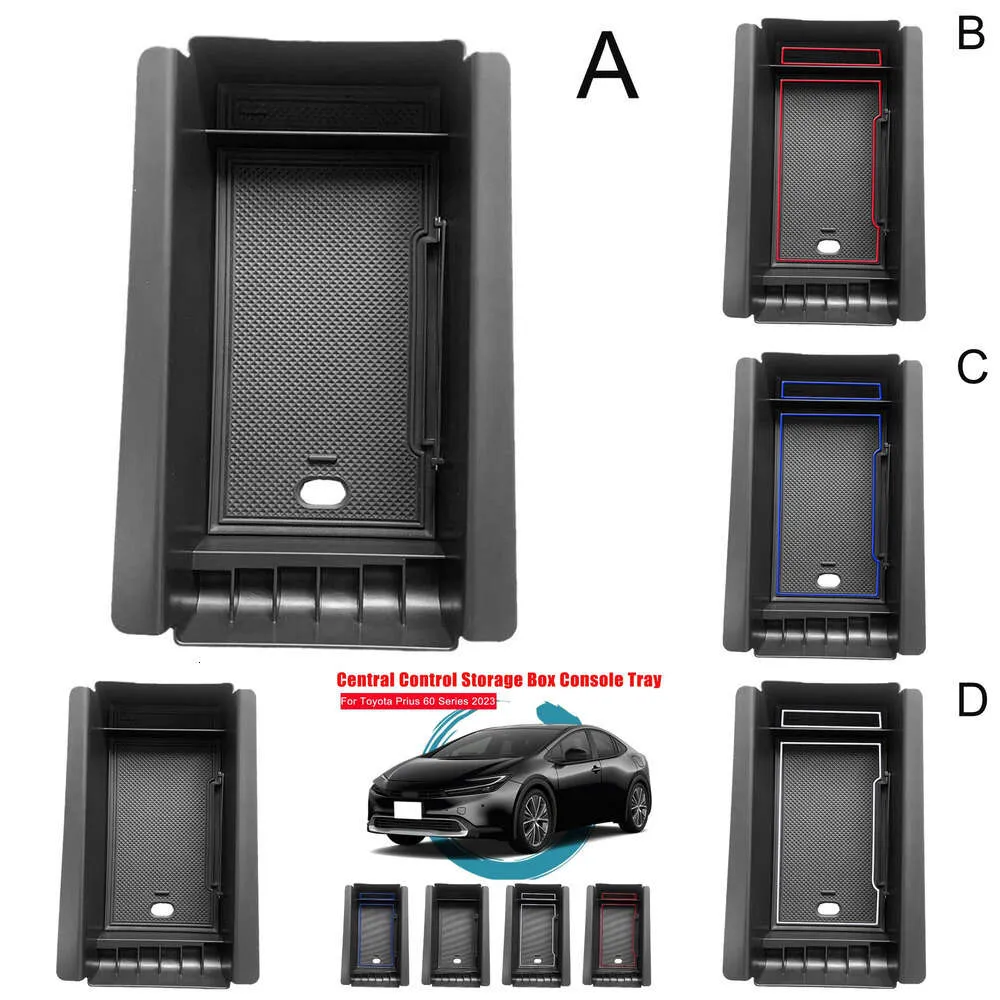 Novo armazenamento de controle central para toyota prius série 60 2023 caixa apoio braço console central organizador bandeja acessórios