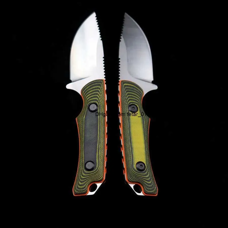 Dual Color G10 Handle BM 15017 15002 Fixed blade Tactical Knife Outdoor Portable Survival Straight Knives Self-defense EDC Tool