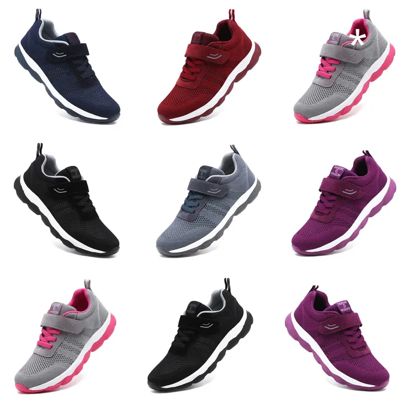 2024 Yaz Koşu Ayakkabı Tasarımcısı Kadınlar Moda Spor ayakkabıları Beyaz Siyah Mavi Kırmızı Konforlu Mesh Yüzey-042 Kadın Açık Hava Spor Eğitmenleri Gai Sneaker Shoes SP