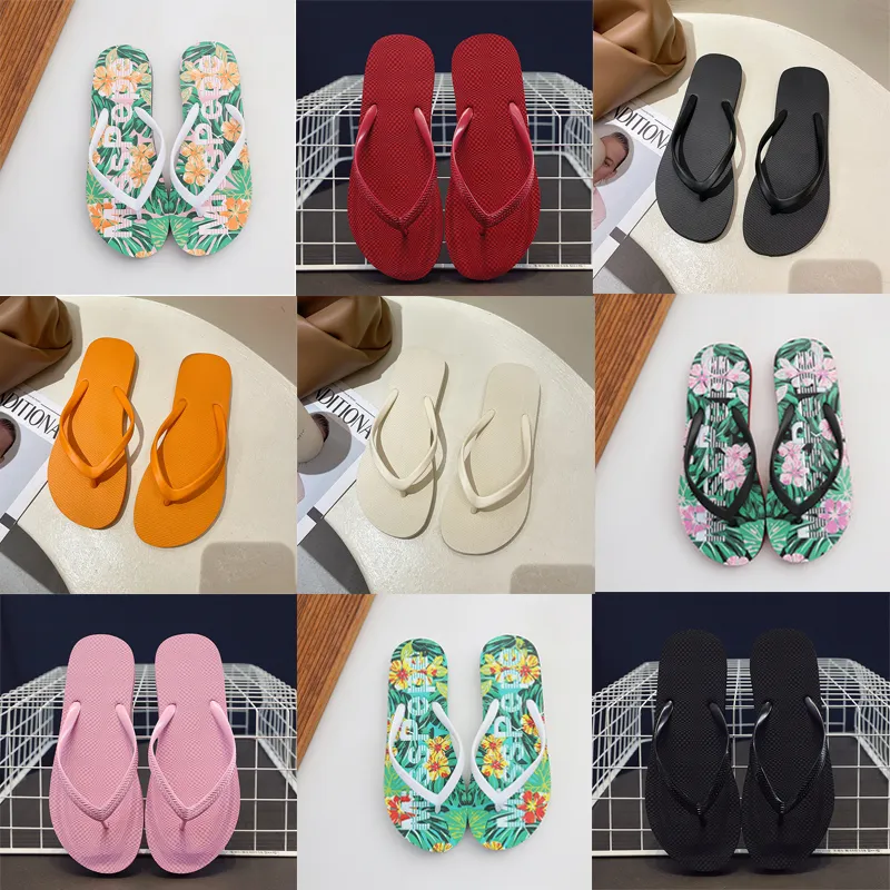 Designer Slippers Sandalen Mode Outdoor Platform Schoenen Klassieke Geknepen Strandschoenen Alfabet Print Slippers Zomer Platte Casual Schoenen GAI-20