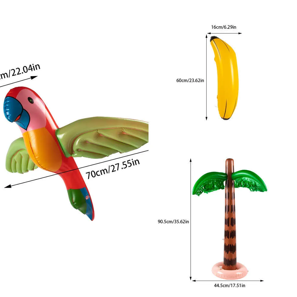 Nieuw speelgoed Iatable kokospalm palmbomen speelgoed Hawaiiaanse tropische feestdecoraties zomer strand zwembad decor voor kinderen