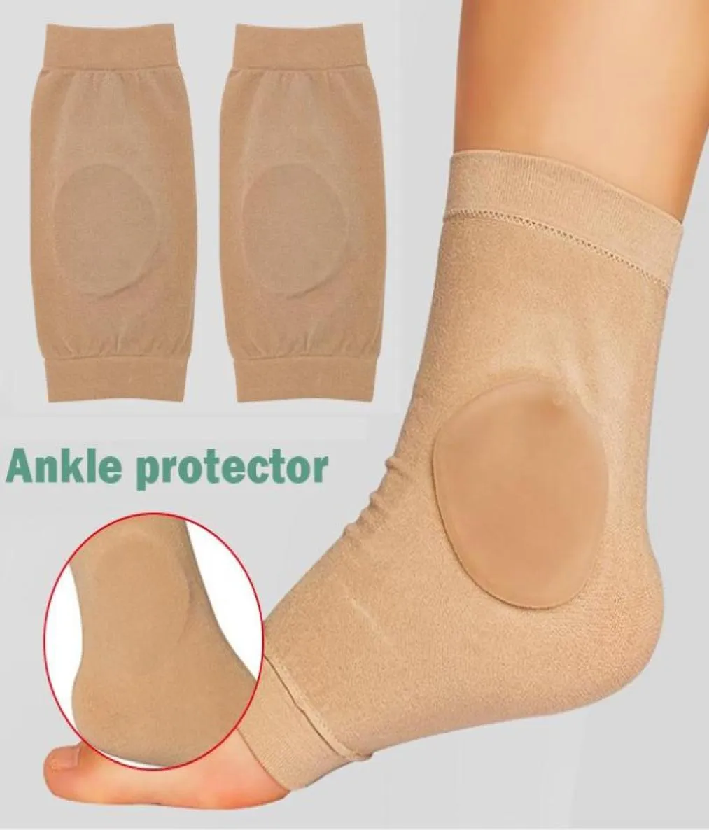 足首の骨保護靴下のペアbootsskatessplintsbraces ha support5733557用のジェルパッド付きマルレオラルスリーブ