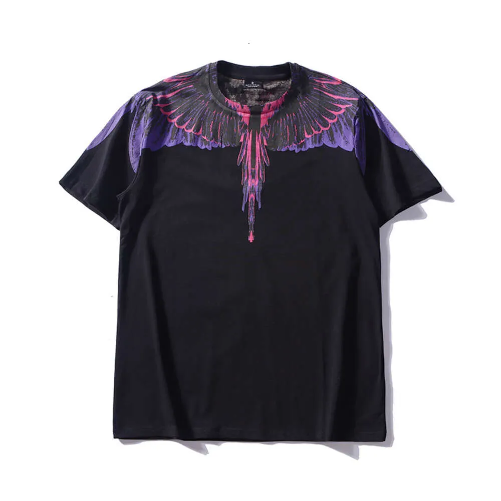 Designer men's T-shirt and women's top Fashion Brand mb Short Sleeve Marcelo Classic Phantom Wing T-Shirt Color Feather Lightning Blade Couple Half Sleeve T HEYJ