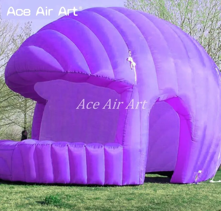 wholesale wholesale 6mD (20ft) with blower Beautiful Design Inflatable Helmet Shap Concession Booth/Stall Promotional Dome Tent Bar Igloo Booth For Promotion