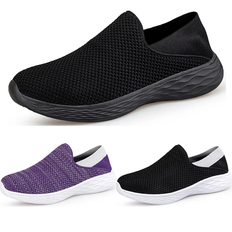 Men Women loafers Running Shoes Soft Comfort Black White Beige Grey Red Purple Green Blue Mens Trainers Slip-On Sneakers GAI size 39-44 color27
