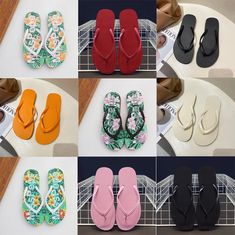 Дизайнерские тапочки, сандалии, модные уличные туфли на платформе, классические зауженные пляжные туфли, шлепанцы с алфавитным принтом, летняя повседневная обувь на плоской подошве GAI-42