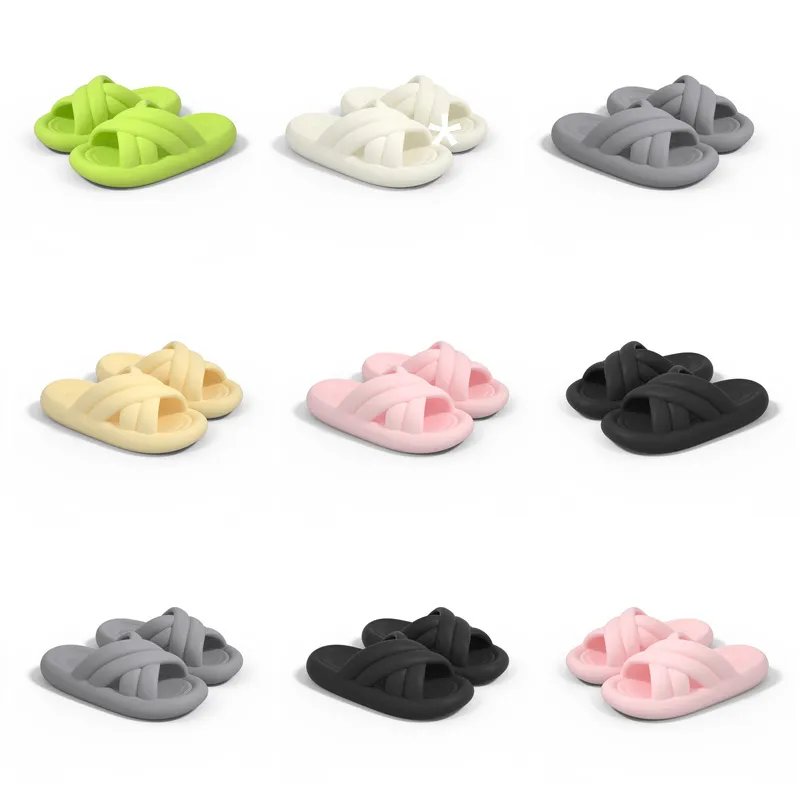 Summer Slippers Produkt gratis frakt Ny designer för kvinnor Green White Black Pink Grey Sandaler Fashion-044 Womens Flat Slides Gai Outdoor Shoes 316 S S S S S