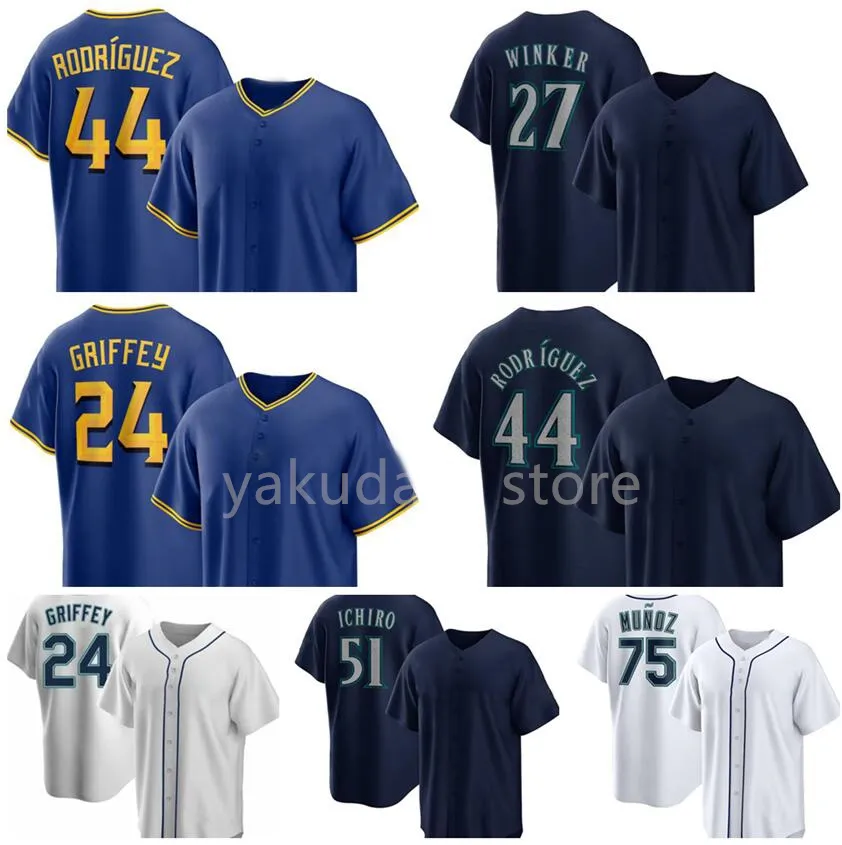 44 RODRIGUEZ Baseball JERSEYS yakuda Cool Base Jersey dhgate Discount sports 27 WINKER 29 RALEIGH 68 KIRBY 36 GILBERT 11 MARTINEZ 3 CRAWFORD vêtements de sport en gros