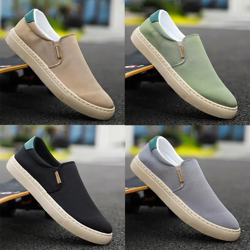 Chaussures décontractées Couleur unie Noir Blanc Beige Jogging Marche Low Hommes Femmes Sneaker Classics Formateurs GAI