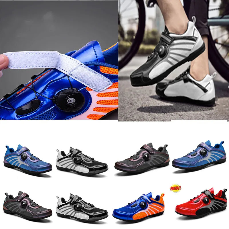 Chaussures de cyclisme design Hommes Sports Dirt Road Bike Chaussures Plat Vitesse Cyclisme Baskets Appartements Chaussures De Vélo De Montagne Hockey Tablee Tenn GAI