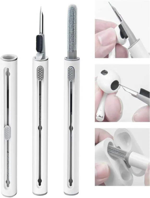 Bluetooth Earuds Cleaning Pen Kit Antidust Gadgets hörlurar renare med mjuk borste för AirPods Pro 1 2 3 och laddningsbox ACCE3575118