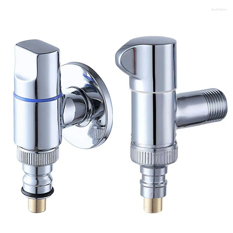 Bathroom Sink Faucets Ultra Short Mini Brass Chrome Bibcock Household Washing Machine Faucet G1/2' Automatic Water Stopper Buckle