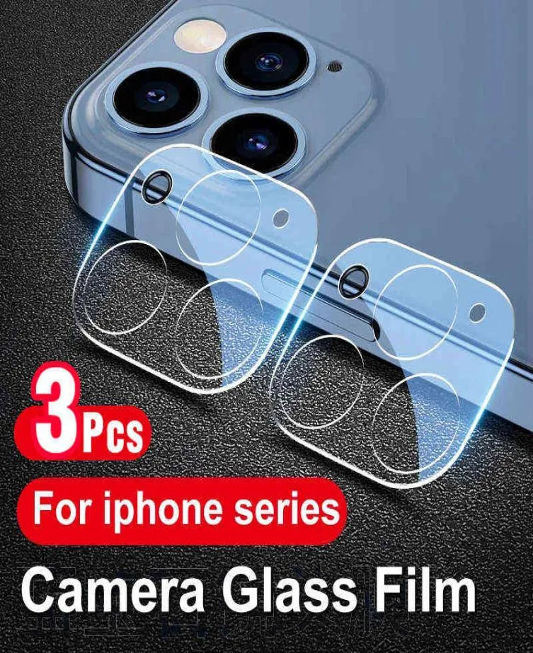 3PCS Rear Camera Lens Protectors Cover For Iphone12 Iphone 13 Pro Max Case Tempered Glass For I phone 12 13 Pro Mini Coque Funda H1324263