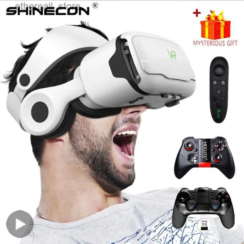 Appareils VR/AR Shinecon lunettes de réalité virtuelle VR dispositif de casque 3D lunettes de lentille de casque intelligentes Q240306