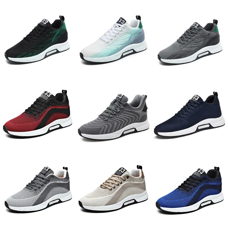 Chaussures de sport GAI pour hommes, baskets respirantes à plateforme, noires, blanches, grises, bleues, de marche, Five