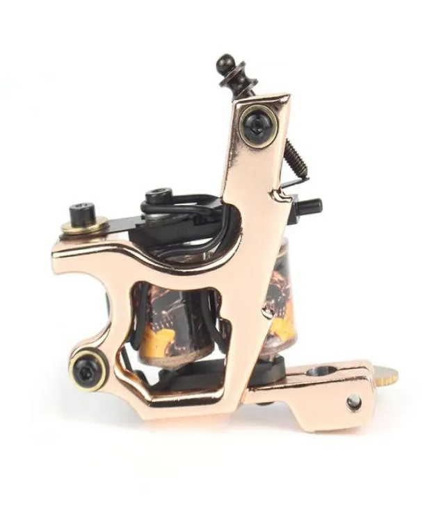 Imp gold Alloy tattoo machine High Quality coil Tattoo Machine for liner Shader Body Art Gun Makeup Tool5159830