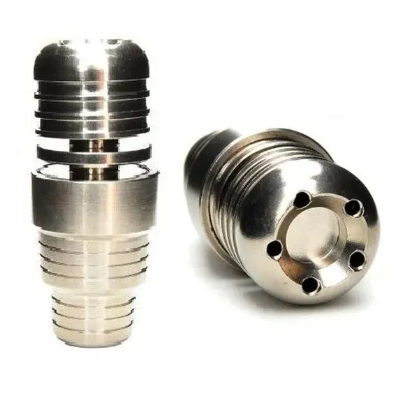 5-Loch Domeless Convertible Titanium Nail 18mm 14mm Einstellbar männlich oder weiblich auf Lager ZZ