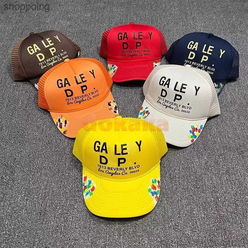 Mode Sommer Designer Patch Stickerei Herren Ball Caps Casual Galleryes Schriftzug Gebogene Dept Krempe Baseball Kappe Buchstaben Hut Druck843B