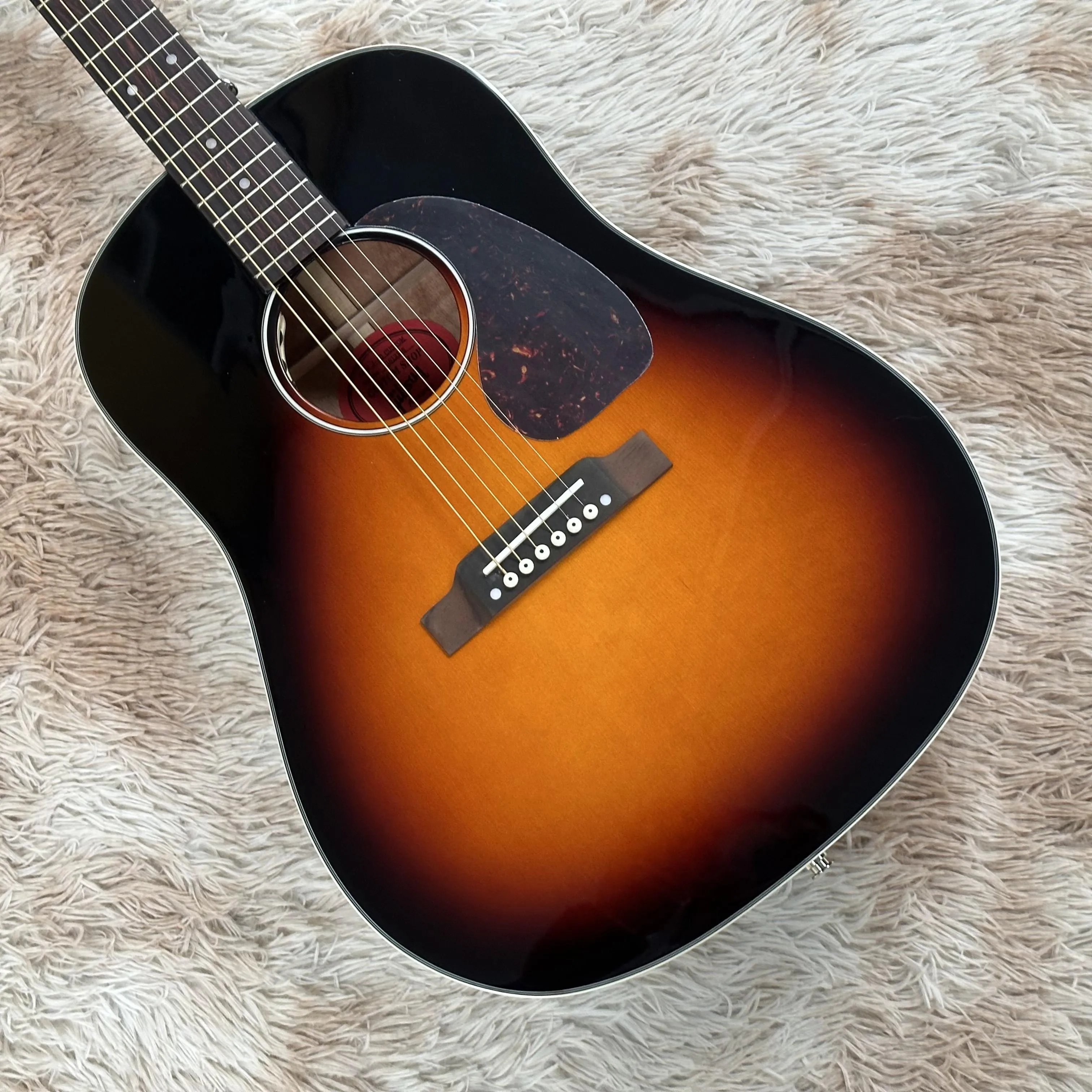 J45 Electric Guitar G-Mark HH Ahşap Sunburst Renk Ücretsiz Gemi