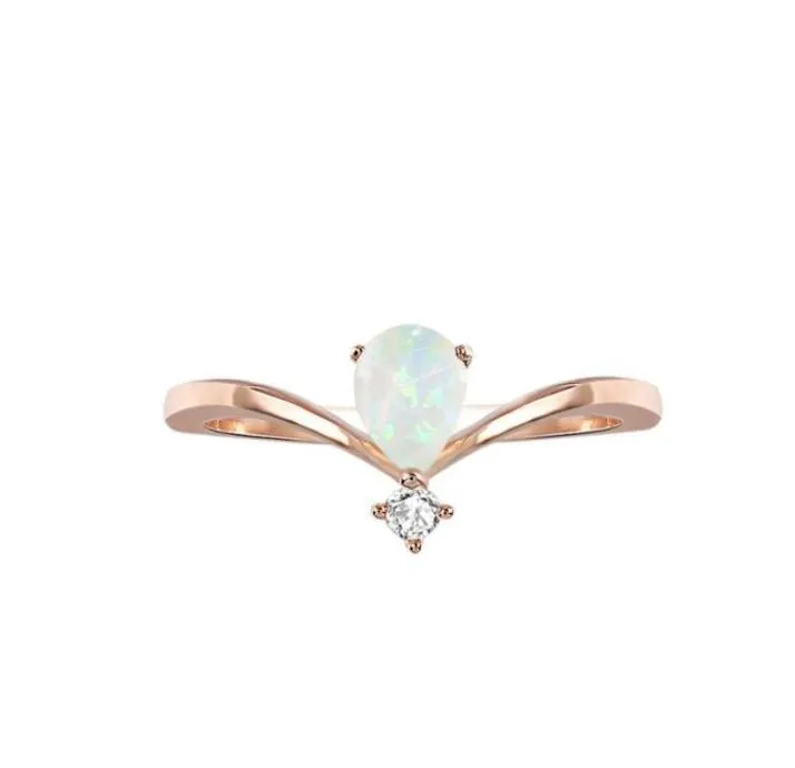 Pierścienie ślubne Mikro proste opal dla kobiet cienki zaręczyny palcem kobietę biżuterię Anillo Hombre 758701994