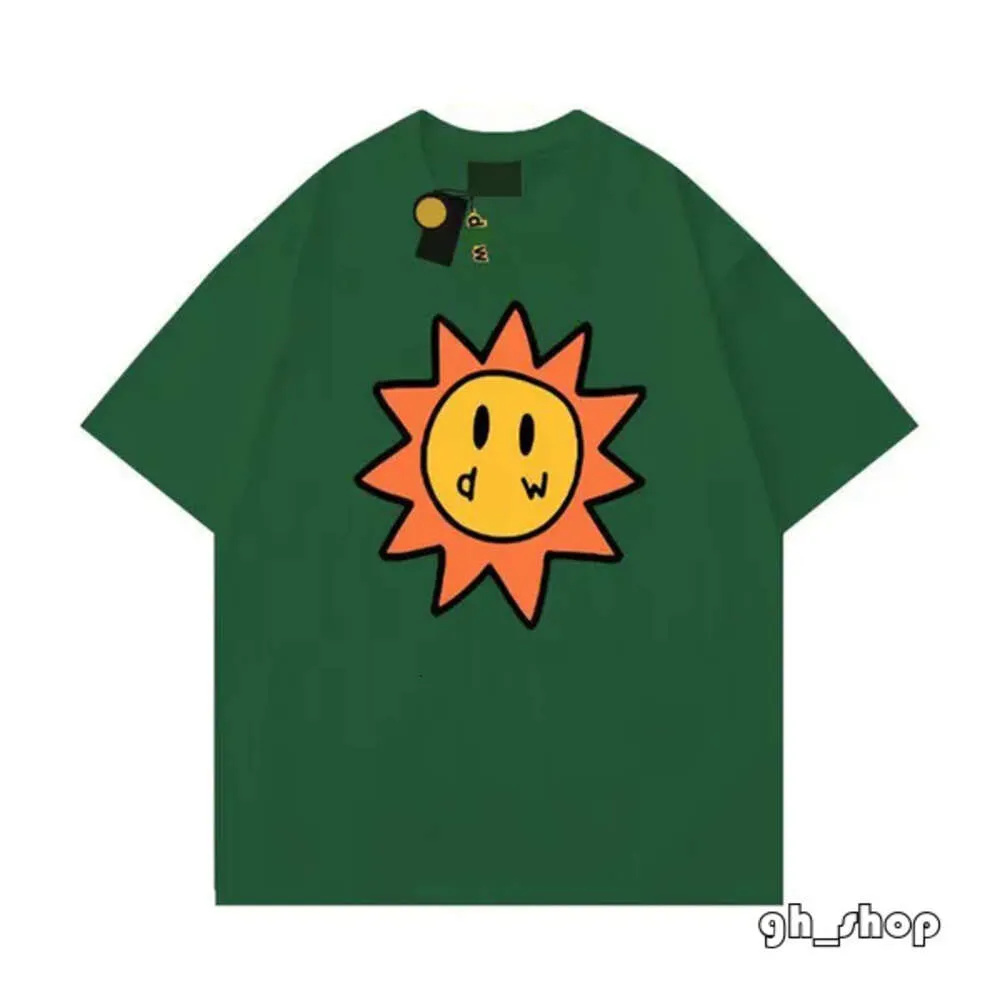 Diew Hoodie Mens Designer Smiley Sun TシャツトランプTeeレディースグラフィック印刷Tシャツ夏のトレンドスリーブカジュアルシャツハイストリートドリューハウス380