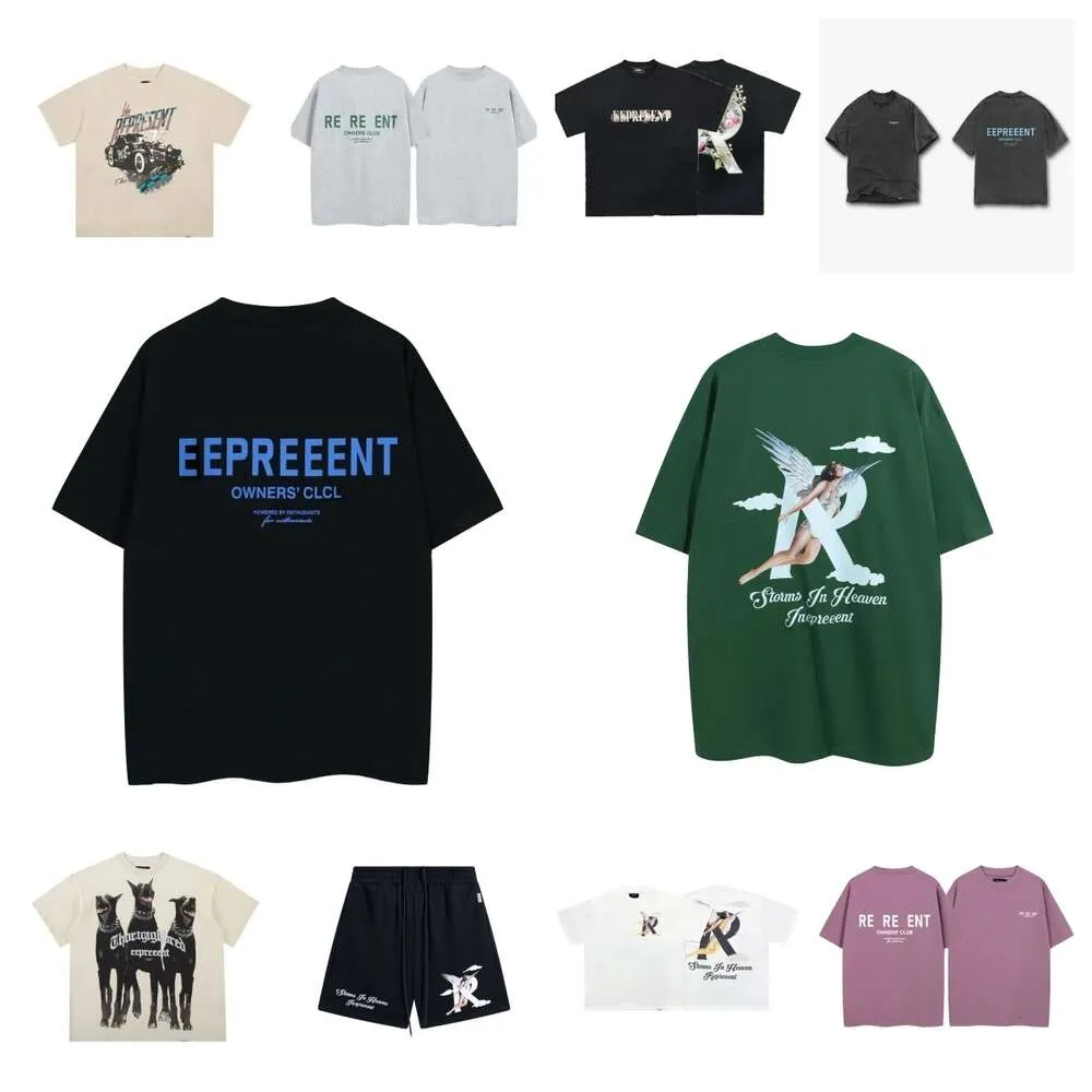 La marque de créateurs représente le t-shirt de coton de mode de mode populaire T-shirt t-shirt t-shirt respirant hommes et femmes imprimés à motifs zn