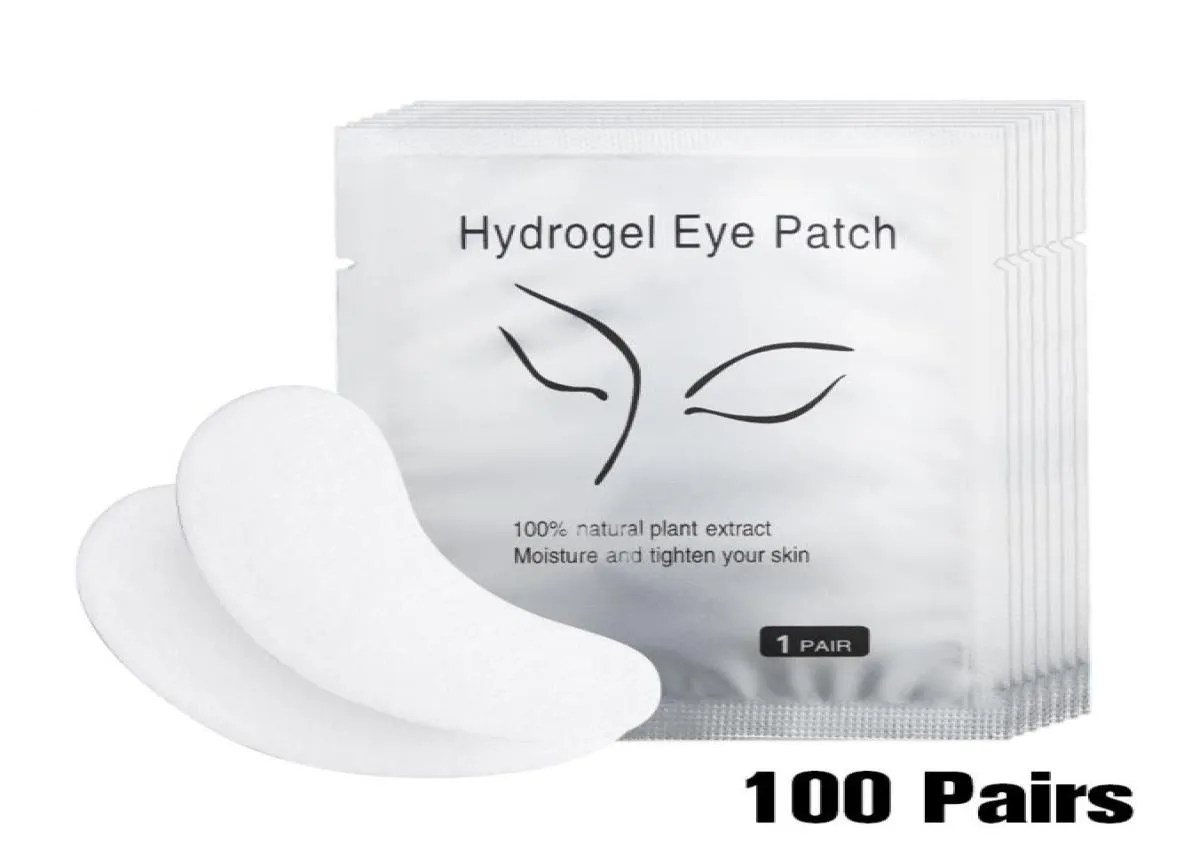 Eye Gel Patches 100pairspack Hydrating Eye Care Pad Paper Patches Under Eye Pads Lash Under For Makeup5653504