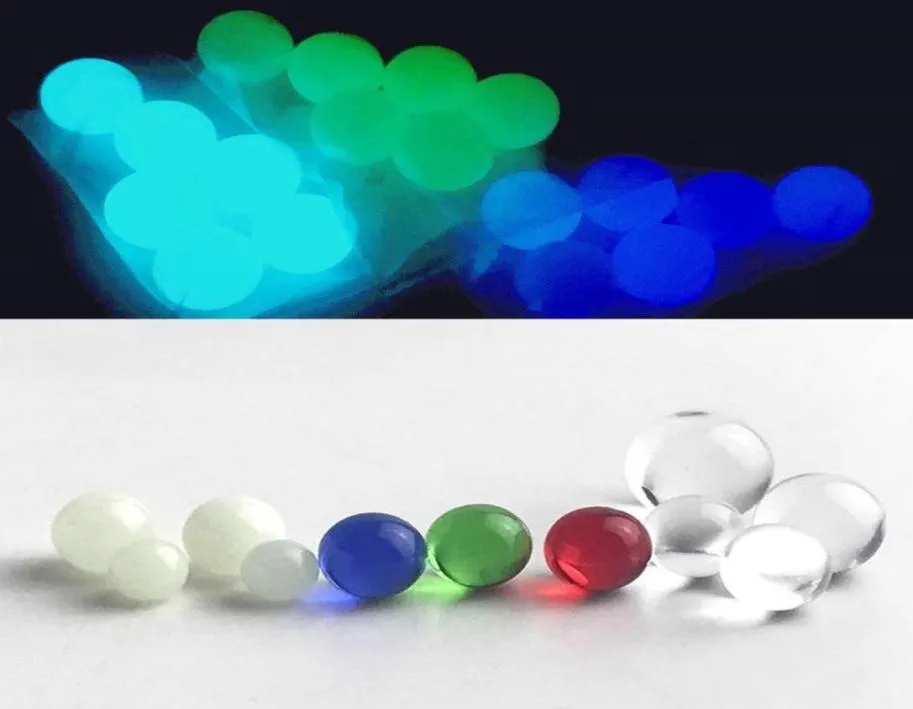 Smoking Nail Luminous Glowing Stone 6mm 8mm Terp Pearl Ball Insert with Blue Green Top Pearls8982793