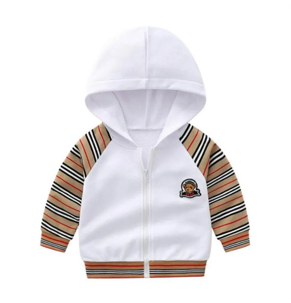 2022 Baby Boys Girls Striped Hoodies Cotton Kids Long Sleeve Hooded Sweaters Child Sweatshirts Girl Clothes 16 Years225m28078887730