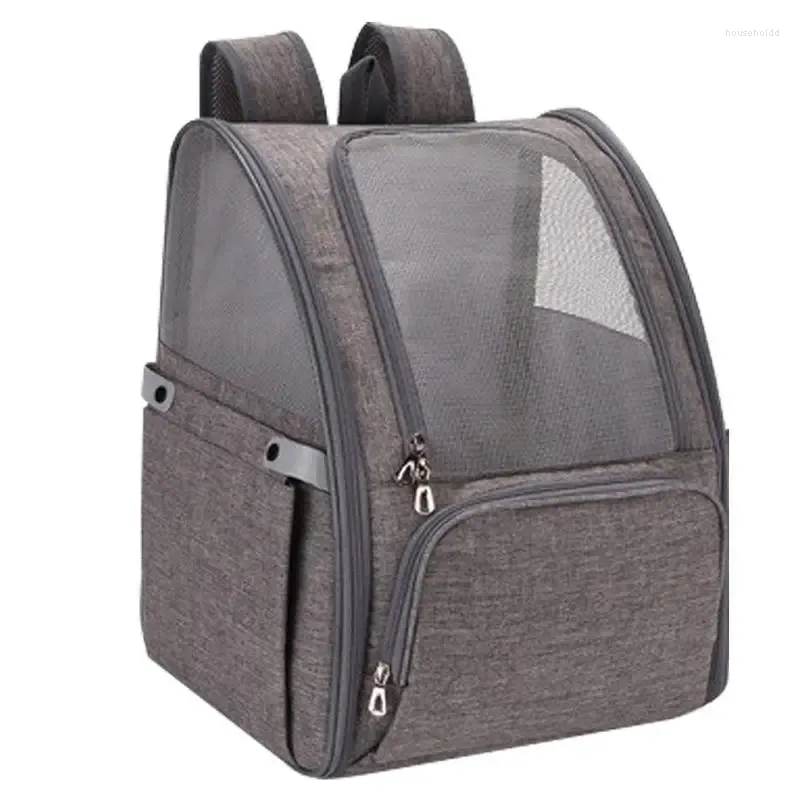 Sac à dos de transport pour animaux de compagnie, pour chats et chiens, voyage avec boucles Anti-évasion, sacs à dos extensibles