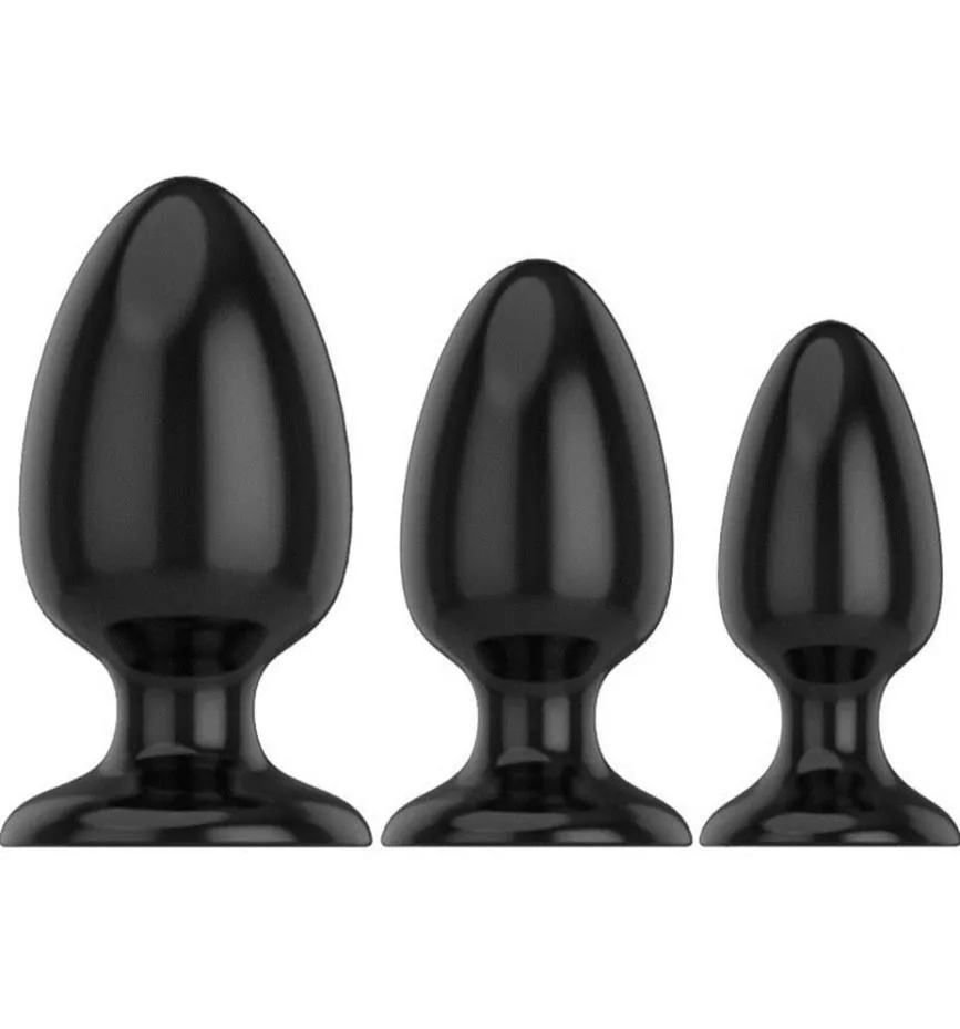 Män och kvinnor Anal Dilator Big Butt Plug stor Suction Cup Anal Plugs Vuxen unisex sexleksaker för kvinnliga analbollar Buttplug y19102828035510