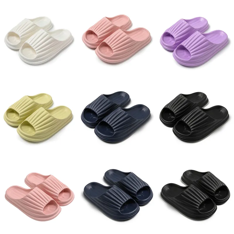 Sommar ny produkt tofflor designer för kvinnor skor vit svart grön rosa blå mjuk bekväm toffel sandaler mode-04 kvinnor platt glider gai utomhusskor