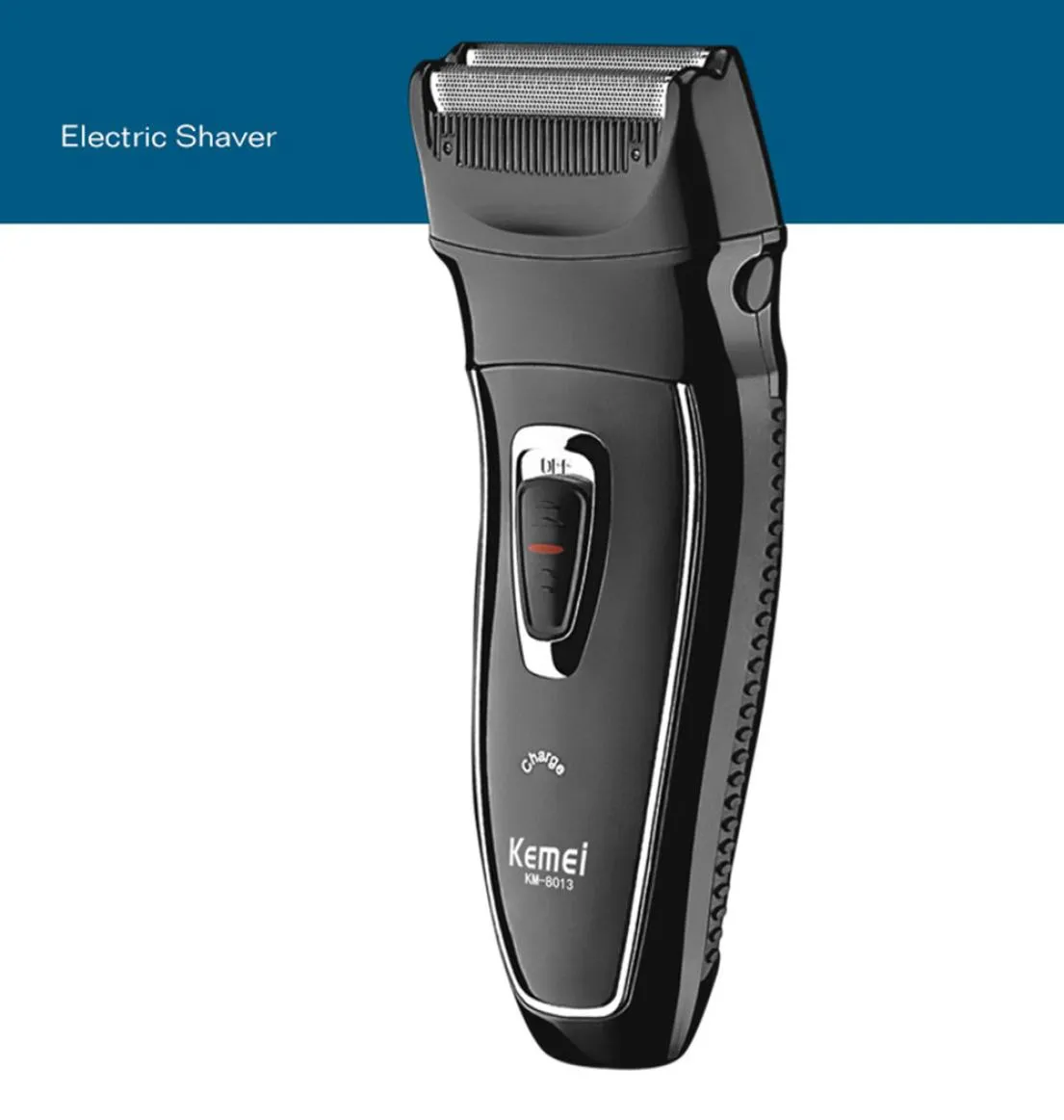 KEMEI KM8013 2 Huvuden Uppladdningsbar elektrisk rakapparat Återdragande elektronisk rakmaskin Rotary Hair Face Care Razor4361743