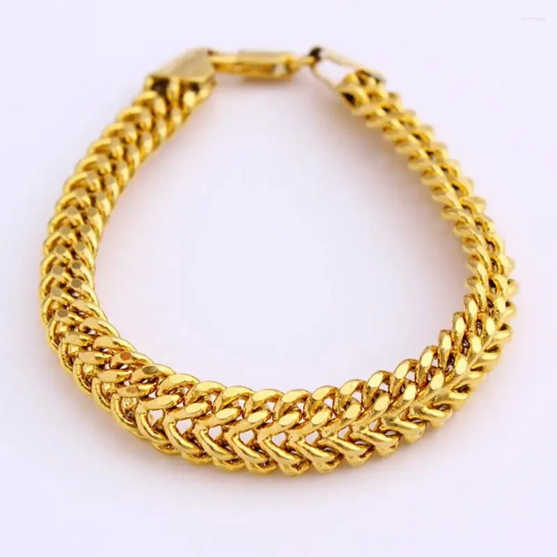 Braccialetti con ciondoli FS Bracciale in oro rame Hip Hop Multi-anello Multi-strato Gioielli creativi personalizzati personalizzati Pulseras Homme