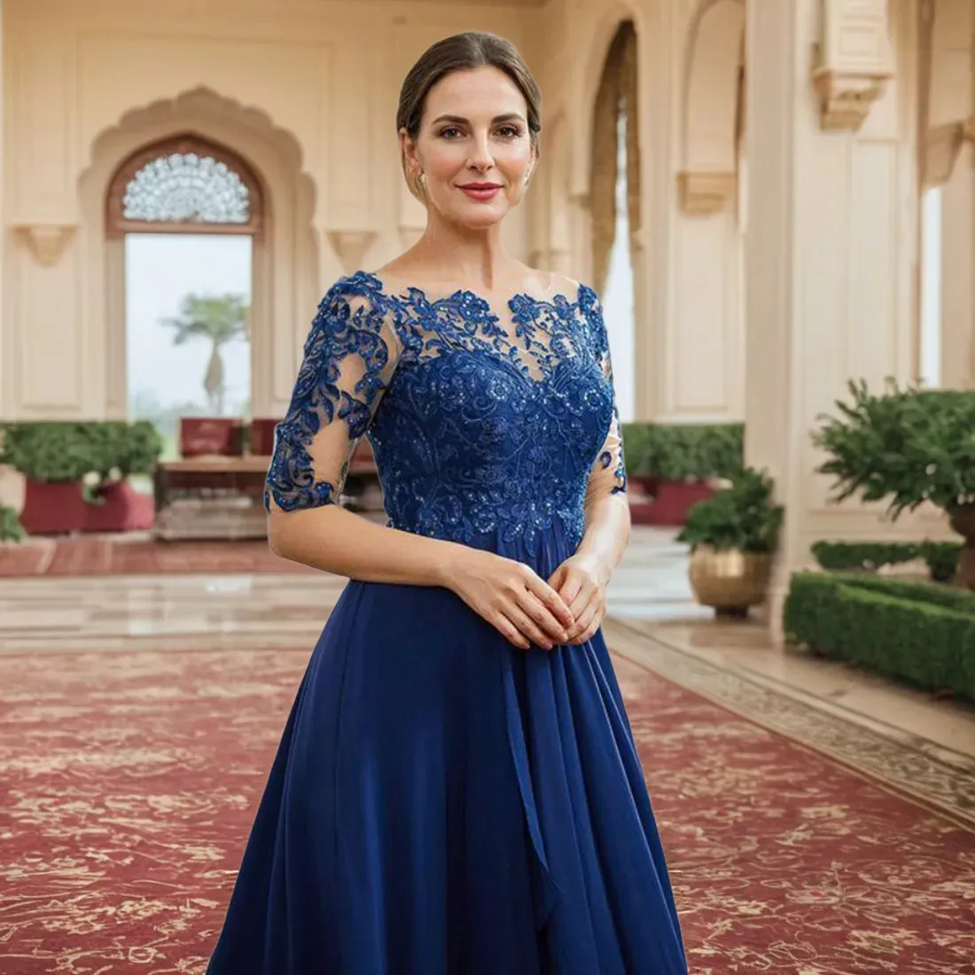 sachin and babi light blue dress Royal Blue Colour Dress