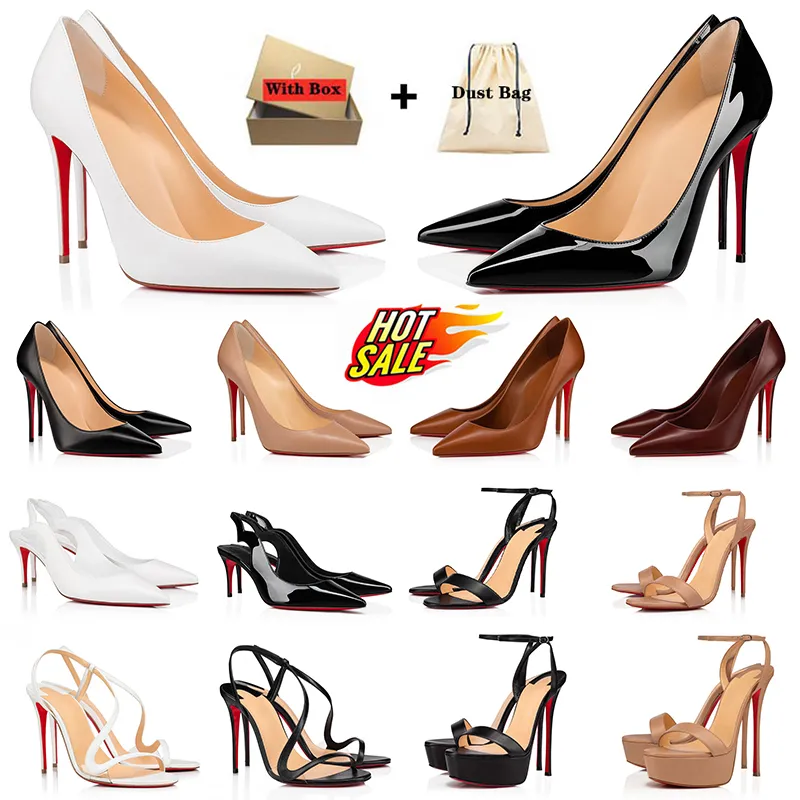 Christian Louboutin Heels Red Bottom Shoes 여성 원피스 신발 빨간색 하의하이힐 디자이너 빨간색 밑창 진피 빨간색 하의뒤집기 모피 송아지 가죽 Loafers Loubutin 하이힐 결혼화 럭셔리 소녀 탱크톱  【code ：L】