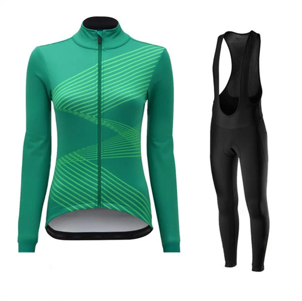 Primavera Autunno 2020 Pro Maglia da ciclismo da donna Set Abbigliamento da bici femminile Kit da corsa Abbigliamento da bicicletta Completo da indossare Uniforme da Mtb Maillot3685509